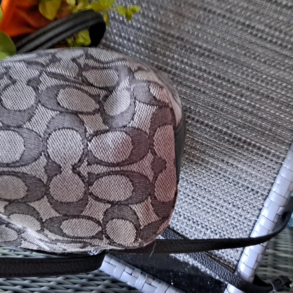 COACH Prairie 36311 Black& Gray "C" Signature, Silver Hardware EC - Picture 4 of 12